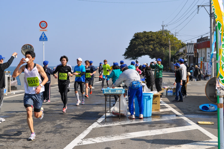 過去のランニング桜島大会の様子