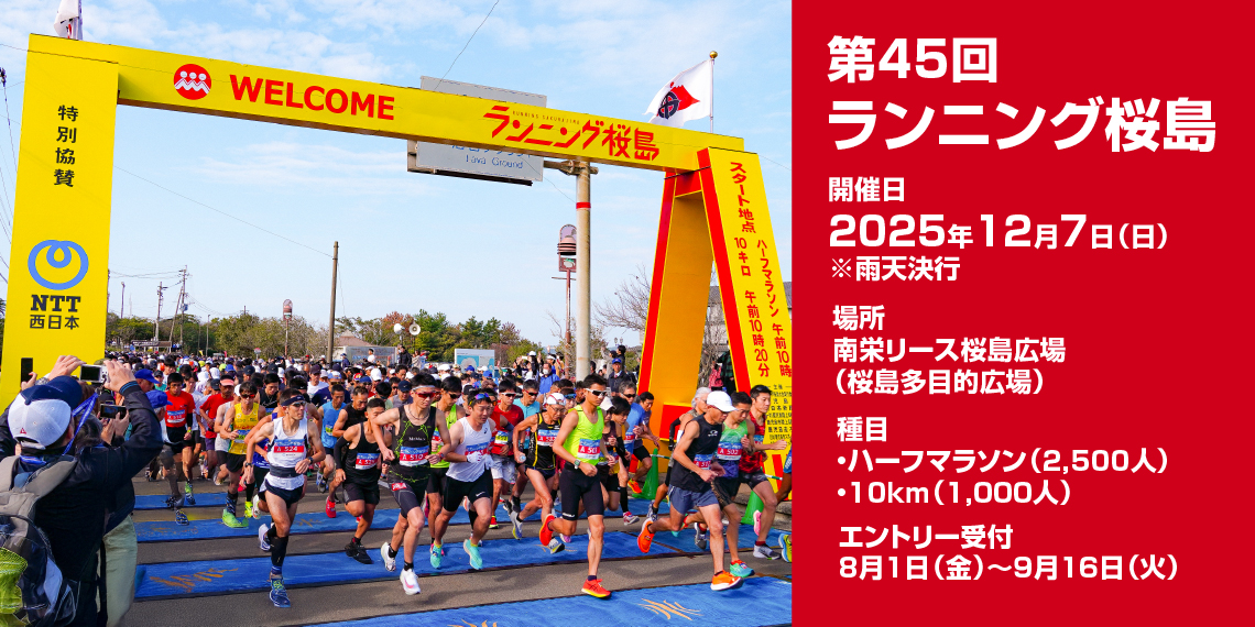 第45回ランニング桜島大会